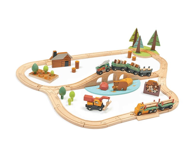 TL8702 wild pines train set 1.jpg copy - Wood Bee Nice - Children's Wooden Toys | Eco-Friendly Toys