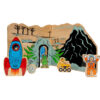 Wooden Jurassic Toy World Playset - Image 3