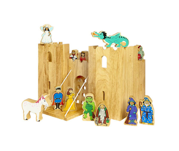 Natural Fairytale Castle Playscene with 12 Characters