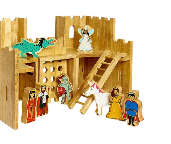 Natural Fairytale Castle Playscene with 12 Characters - Image 6