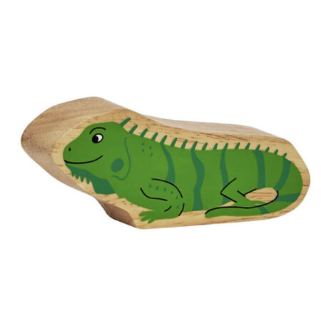 Wooden Green Iguana Toy